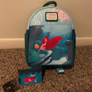 Loungefly Ariel Little Mermaid Backpack Cardholder